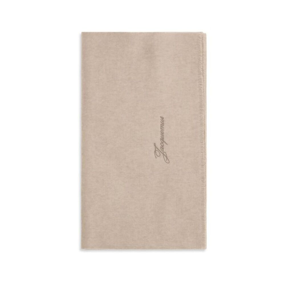 Jacquemus Beige Wool Oves Aries Men's Scarf